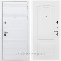 Входная дверь Армада Италия ФЛ-138 (Белый матовый / Белый матовый)