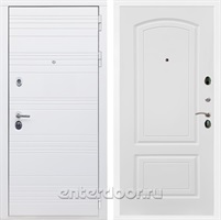 Входная дверь Армада Италия ФЛ-138 (Белый матовый / Белый ясень)