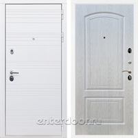 Входная дверь Армада Италия ФЛ-138 (Белый матовый / Лиственница беж)