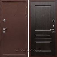 Входная металлическая дверь Армада 5А ФЛ-243 (Медный антик / Венге)