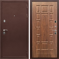 Входная дверь Престиж ФЛ-244 (Медный антик / Орех темный) для установки в квартиру 22441