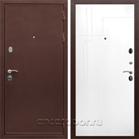 Входная дверь Армада Престиж ФЛ-246 (Медный антик / Белый софт)