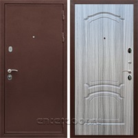 Входная дверь Армада Престиж ФЛ-140 (Медный антик / Сандал серый)
