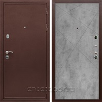 Входная металлическая дверь Армада 5А Лучи (Медный антик / Бетон светлый)