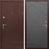 Входная металлическая дверь Армада 5А Лучи (Медный антик / Графит софт)