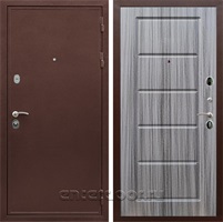 Входная дверь Армада Престиж ФЛ-39 (Медный антик / Сандал серый)