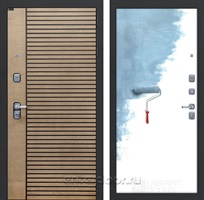 Входная металлическая дверь Лабиринт Ритм 28 (Астана табак горизонт / Загрунтованная под покраску)