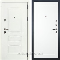 Входная металлическая дверь Лекс Сенатор 3К №120 (Белая шагрень / Эмаль Белая)