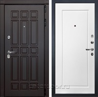 Входная металлическая дверь Лекс 8 Сенатор №118 (Венге / Белая шагрень)