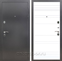 Входная металлическая дверь Армада 5А ФЛ-14 (Антик серебро / Белый матовый)
