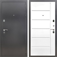 Входная дверь Престиж ФЛ-102 (Антик серебро / Белый матовый) для установки в квартиру 22820