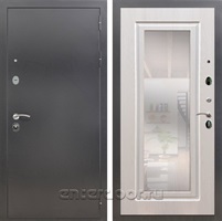 Входная дверь Армада Престиж с зеркалом ФЛЗ-120 (Антик серебро / Лиственница беж)