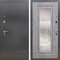 Входная дверь Армада Престиж с зеркалом ФЛЗ-120 (Антик серебро / Бетон темный)