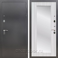 Входная дверь Армада Престиж с зеркалом Пастораль (Антик серебро / Сандал белый)