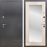 Входная дверь Армада Престиж с зеркалом Пастораль (Антик серебро / Дуб белёный)