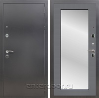 Входная дверь Армада Престиж с зеркалом Пастораль (Антик серебро / Графит софт)
