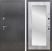 Входная дверь Армада Престиж с зеркалом Пастораль (Антик серебро / Бетон светлый)