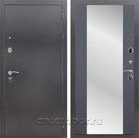 Входная дверь Армада Престиж СБ-16 с зеркалом (Антик серебро / Графит софт)
