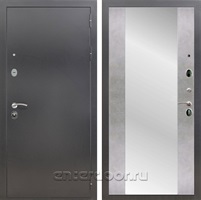 Входная дверь Армада Престиж СБ-16 с зеркалом (Антик серебро / Бетон светлый)
