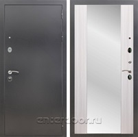 Входная дверь Армада Престиж СБ-16 с зеркалом (Антик серебро / Сандал белый)