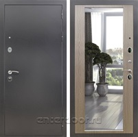 Входная дверь Армада Престиж с зеркалом 2XL (Антик серебро / Беленый дуб)
