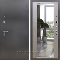 Входная дверь Армада Престиж с зеркалом 2XL (Антик серебро / Лиственница беж)