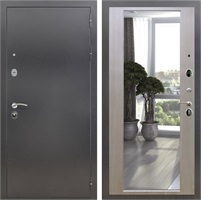 Входная дверь Престиж с зеркалом 2XL (Антик серебро / Лиственница беж) для установки в квартиру 22853