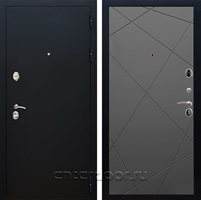 Входная дверь Армада Престиж ФЛ-291 (Черный Муар / Графит софт)
