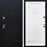 Входная дверь Армада Престиж ФЛ-119 (Черный Муар / Белый матовый)