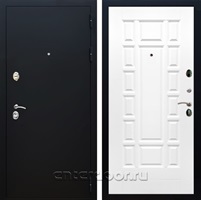 Входная дверь Армада Престиж ФЛ-244 (Черный Муар / Белый матовый)