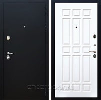 Входная дверь Армада Престиж ФЛ-33 (Черный Муар / Белый матовый)
