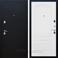 Входная дверь Армада Престиж ФЛ-138 (Черный Муар / Белый матовый)