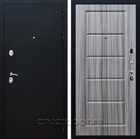 Входная дверь Армада Престиж ФЛ-39 (Черный Муар / Сандал серый)
