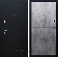 Входная дверь Армада Престиж ФЛ-290 (Черный Муар / Бетон тёмный)