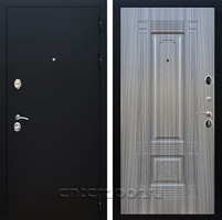 Входная дверь Армада Престиж ФЛ-2 (Черный Муар / Сандал серый)