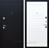 Входная дверь Армада Престиж ФЛ-3 (Черный Муар / Белый матовый)