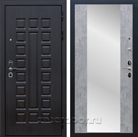 Входная металлическая дверь Сенатор 3К зеркало Максимум с замком Cisa (Венге / Бетон темный)