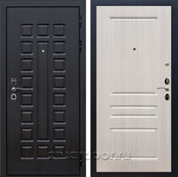Входная металлическая дверь Сенатор 3К с замком Cisa ФЛ-243 (Венге / Беленый дуб)