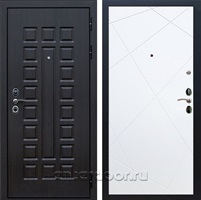 Входная металлическая дверь Сенатор 3К с замком Cisa ФЛ-291 (Венге / Белый матовый)