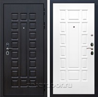 Входная металлическая дверь Сенатор 3К с замком Cisa ФЛ-244 (Венге / Белый матовый)