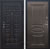 Входная металлическая дверь Сенатор 3К с замком Cisa ФЛ-181 (Венге / Венге)