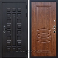 Входная металлическая дверь Сенатор 3К с замком Cisa ФЛ-181 (Венге / Орех темный)