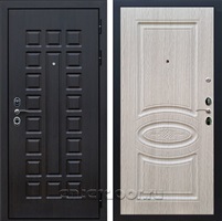 Входная металлическая дверь Сенатор 3К с замком Cisa ФЛ-181 (Венге / Беленый дуб)