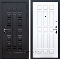 Входная металлическая дверь Сенатор 3К с замком Cisa ФЛ-33 (Венге / Белый матовый)