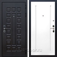 Входная металлическая дверь Сенатор 3К с замком Cisa ФЛ-68 (Венге / Белый матовый)