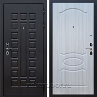 Входная металлическая дверь Сенатор 3К с замком Cisa ФЛ-128 (Венге / Сандал белый)