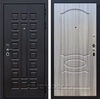 Входная металлическая дверь Сенатор 3К с замком Cisa ФЛ-128 (Венге / Сандал серый)