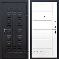 Входная металлическая дверь Сенатор 3К с замком Cisa ФЛ-102 (Венге / Белый матовый)