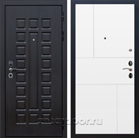 Входная металлическая дверь Сенатор 3К с замком Cisa ФЛ-290 (Венге / Белый матовый)