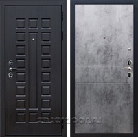 Входная металлическая дверь Сенатор 3К с замком Cisa ФЛ-290 (Венге / Бетон тёмный)